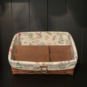 Longaberger Desktop basket combo in Botanical fields